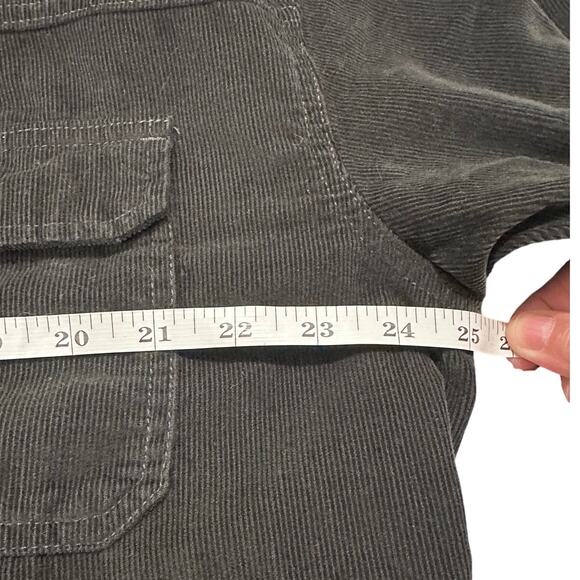 Offline by Aerie Oversized Black Corduroy 1/4 Zip Pullover Shacket Pockets, M - Picture 7 of 12